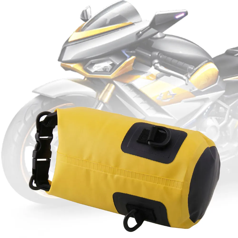Желтая мотоциклетная сумка уличная сухая водонепроницаемая через плечо для