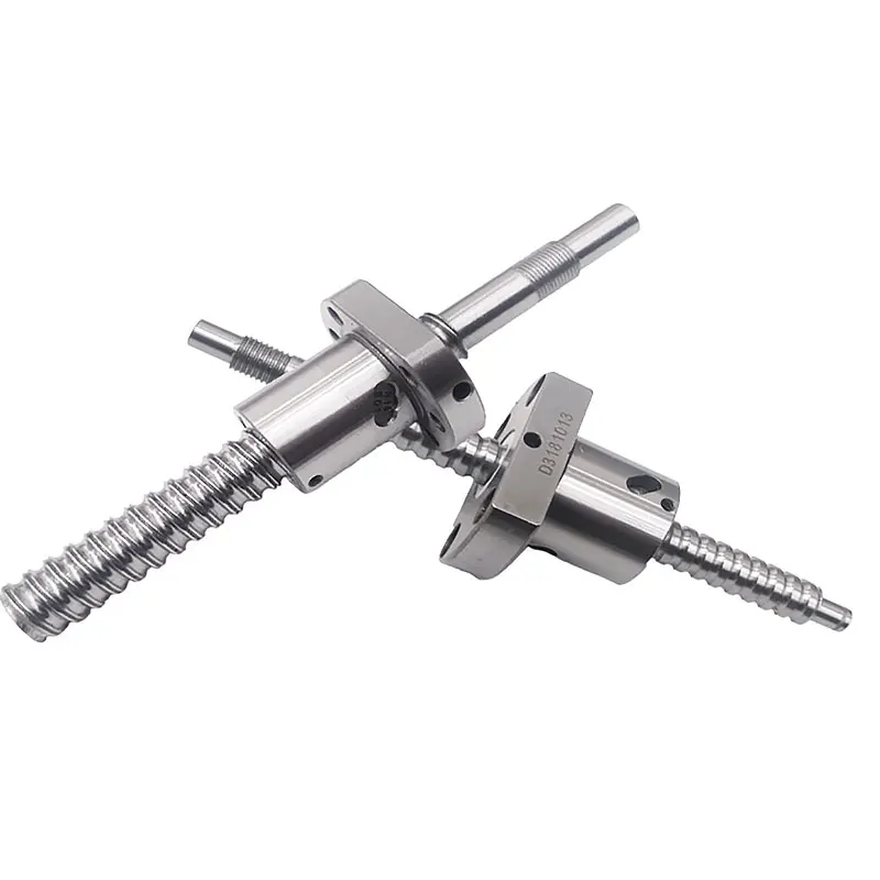 Шариковый винт с концевой обработкой SFU1605/2005/2505/2510/3210-4 длиной от 1200 до 2550 мм в комплекте одногайковым BKBF