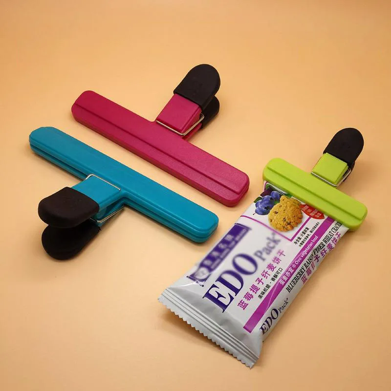 Пластик Еда мешок запечатывания клип свежие влагостойкий закрыть зажим письмо