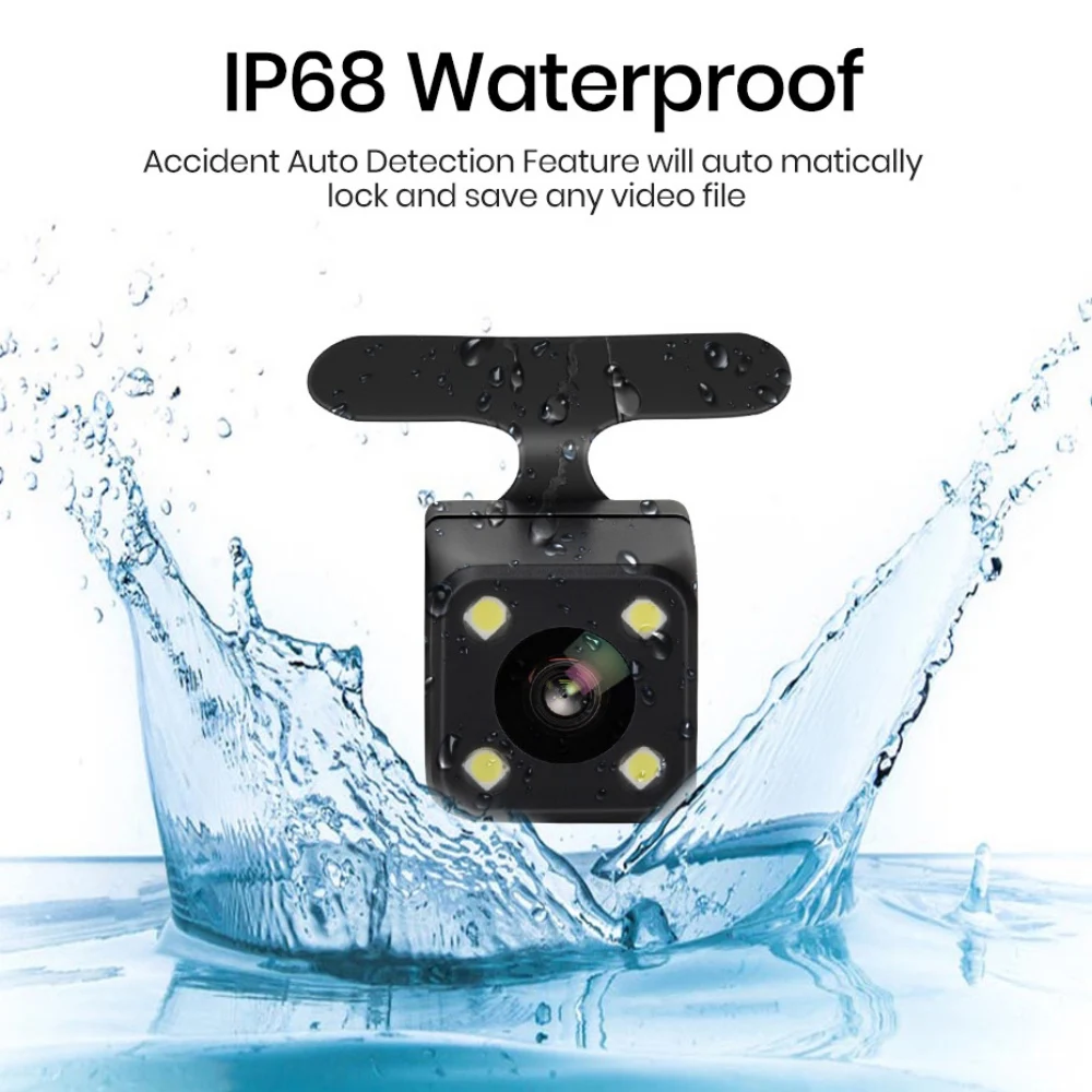 

lamjad Car Rear View Camera Reversing Parking System Kit 5" inch TFT LCD Rearview Monitor Waterproof Night Vision Backup Camera