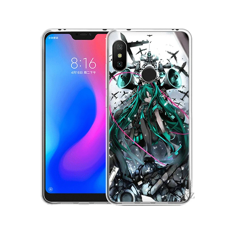 Чехол для мобильного телефона Xiaomi Redmi Note 4 4X 3 5 6 7 Pro 5A жесткий чехол Hatsune Miku |