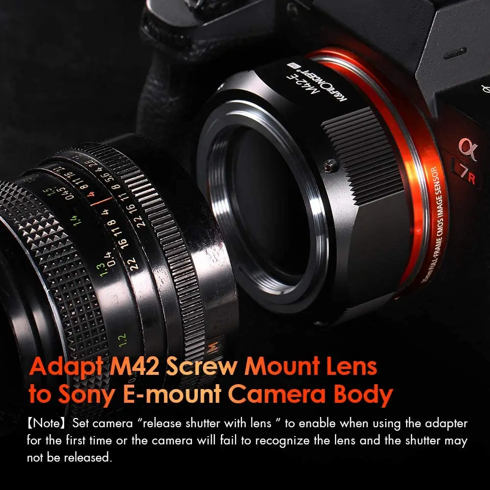 K & F Concept адаптер для байонета объектива зеркальной камеры M42 объектив Sony NEX E Mount DSLR