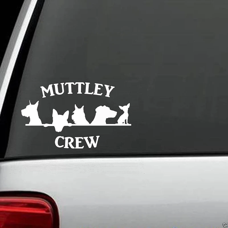 Mutt Crew Great Dane Йоркширский терьер Лабрадор Чихуахуа наклейка с собакой милые и
