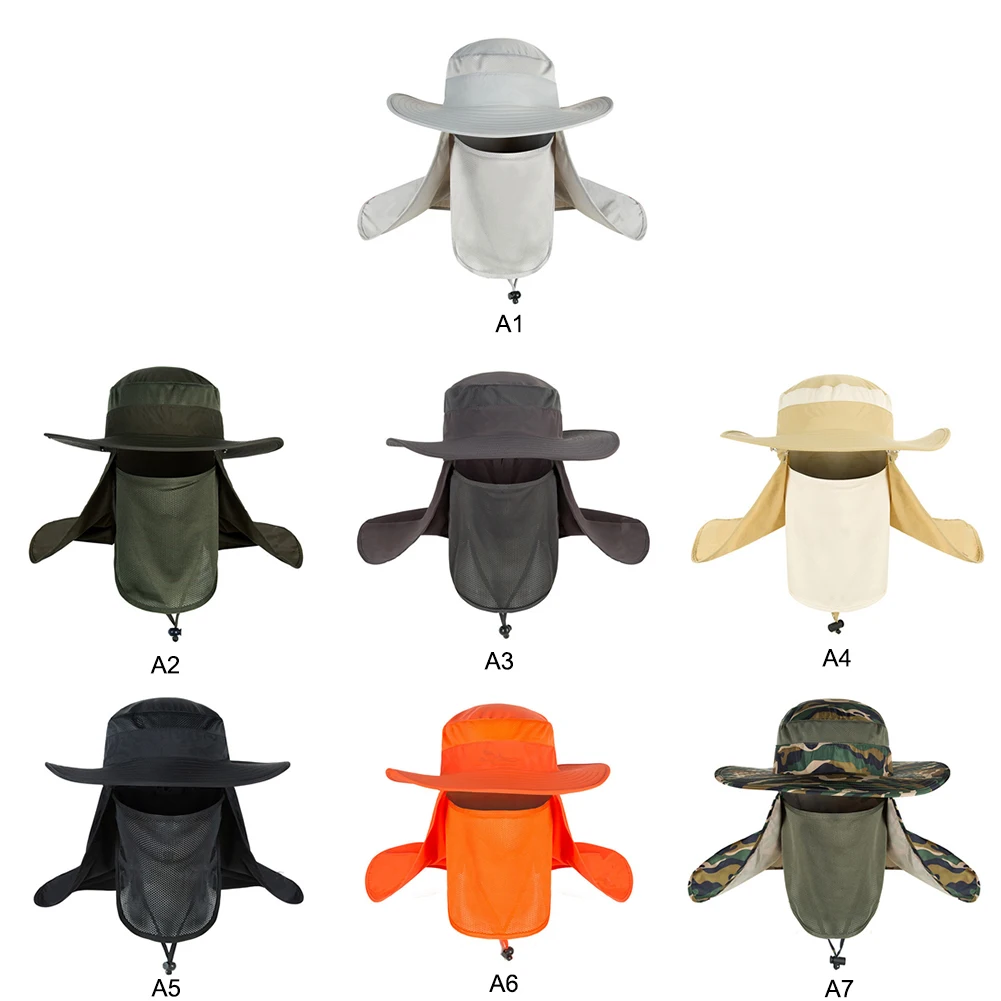 Альпинизм шляпа Защита от УФ лучей быстрая сушка 1PC СОЛНЦЕ Кепки ветрозащитная
