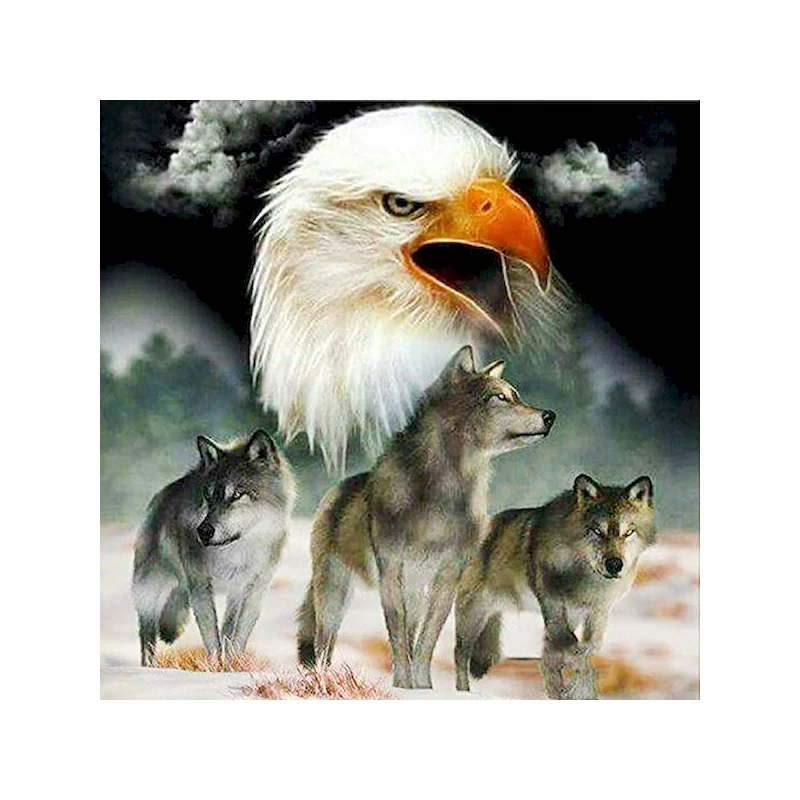 

GATYZTORY DIY Oil Painting By Numbers Animal On Canvas Picture Handmade Gift Paint By Numer Artworks Home Decor