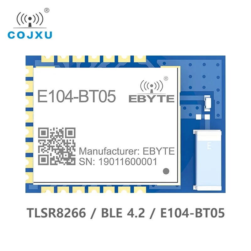 Беспроводной модуль TLSR8266 Bluetooth 2 4 ГГц 8 дБм ebyte E104 BT05 SMD IO порт последовательной