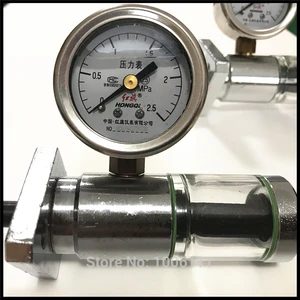 Тестер хода поршневого поршня дизельного насоса VE с манометром давления 2,5 МПа для ремонта дизельного насоса