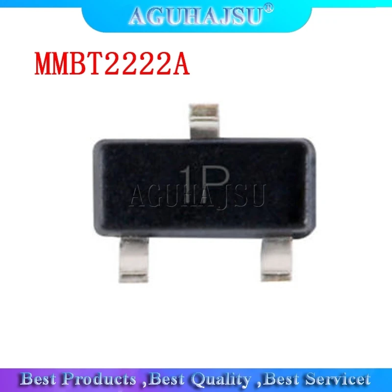 100 штук MMBT2222A 100 штук SOT-23 MMBT2222 2N2222 1P SMD Транзисторы общего назначения NPN 40V 0.6A Бесплатная доставка MMBT2222.