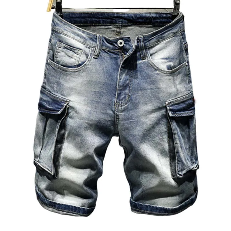 

Джинсовые шорты мужские, в стиле хип-хоп