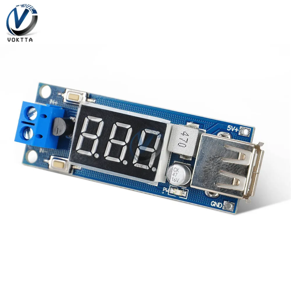 DC 4 5 40 В до 2A USB зарядное устройство светодиодный понижающий преобразователь