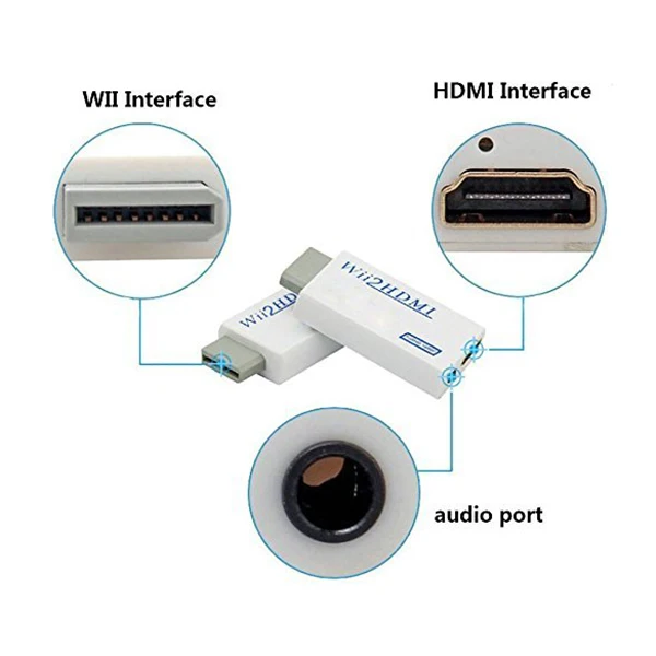 Переходник для Wii на HDMI с 5 футовым высокоскоростным кабелем Wii2HDMI переходник