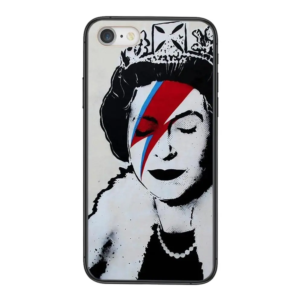 Черный Роскошный чехол Hoesjes модный Бэнкси уличный арт Альберт Эйнштейн цветок