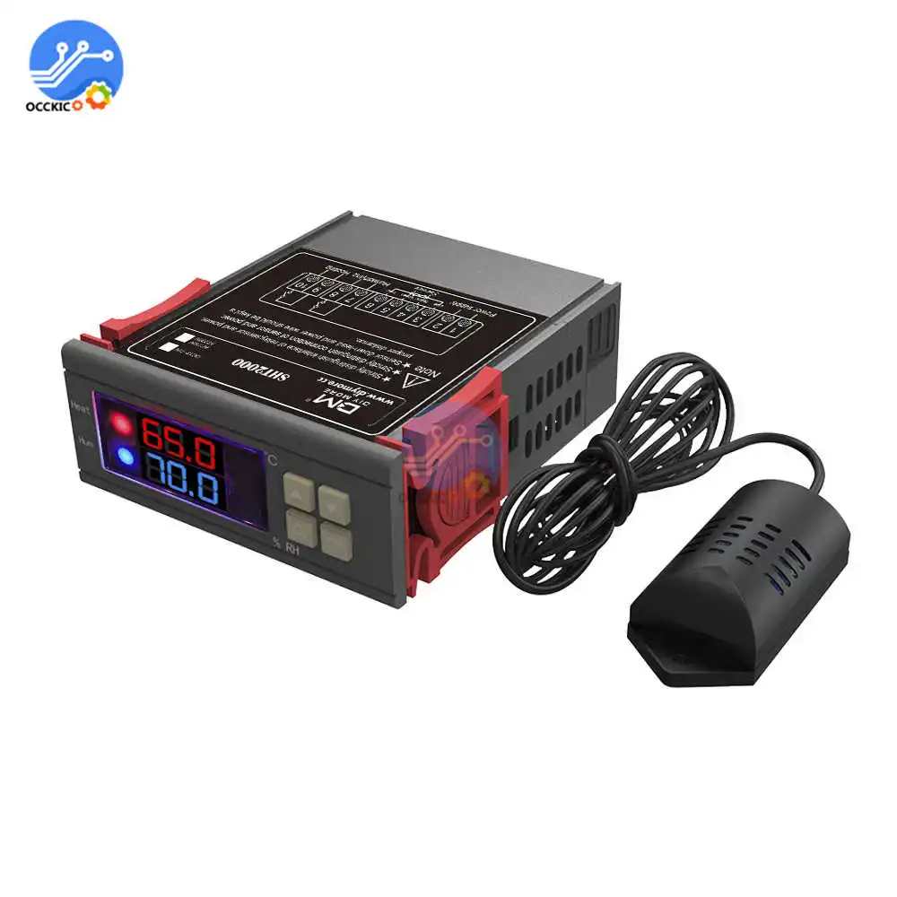 AC 110V 220V 10A SHT2000 термостат контроль температуры и влажности термометр контроллер