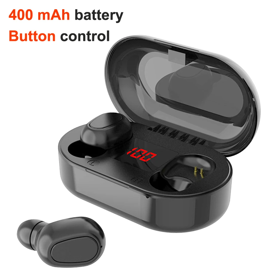 L22 black Tws 5,0 Bluetooth наушники беспроводные наушники Hifi 6D бас стерео гарнитура с шумоподавлением свободные руки бинауральные наушники - Цвет: L22 black
