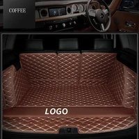 full coverage logo car trunk mats for hyundai i30 i40 tucson solaris sonata creta encino elantra ix25 ix35 kona car accessories