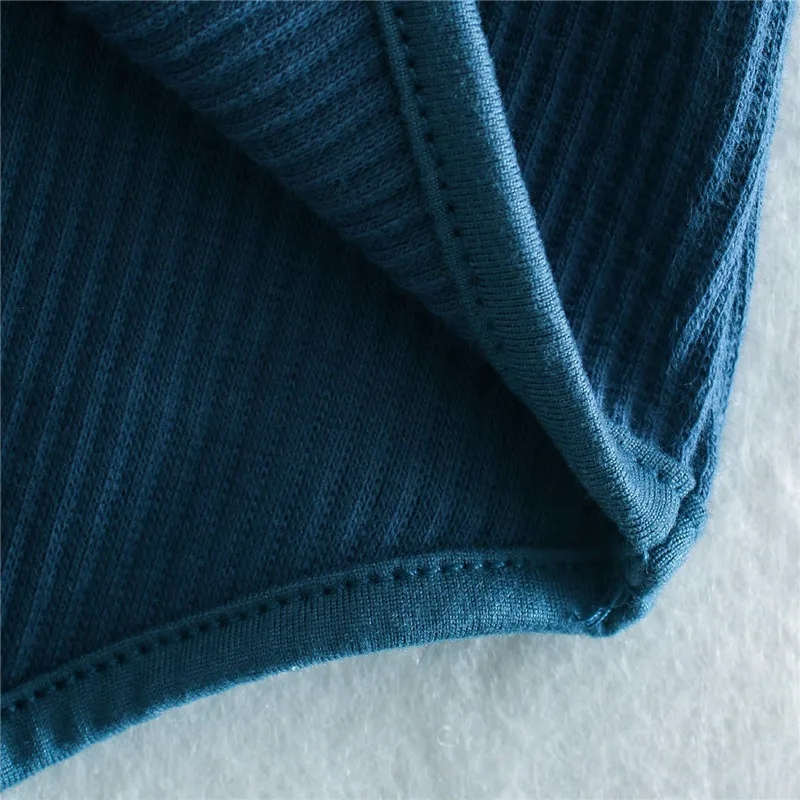 

BLSQR Sexy Bodycon Bodysuit Short Sleeve V-Neck Sheath Rib Knit Rompers Overalls Women Body Top