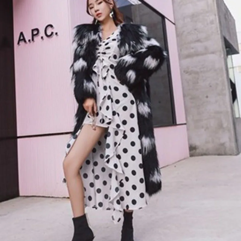 Женское пальто из натурального меха енота новинка 2021 зимнее повседневное