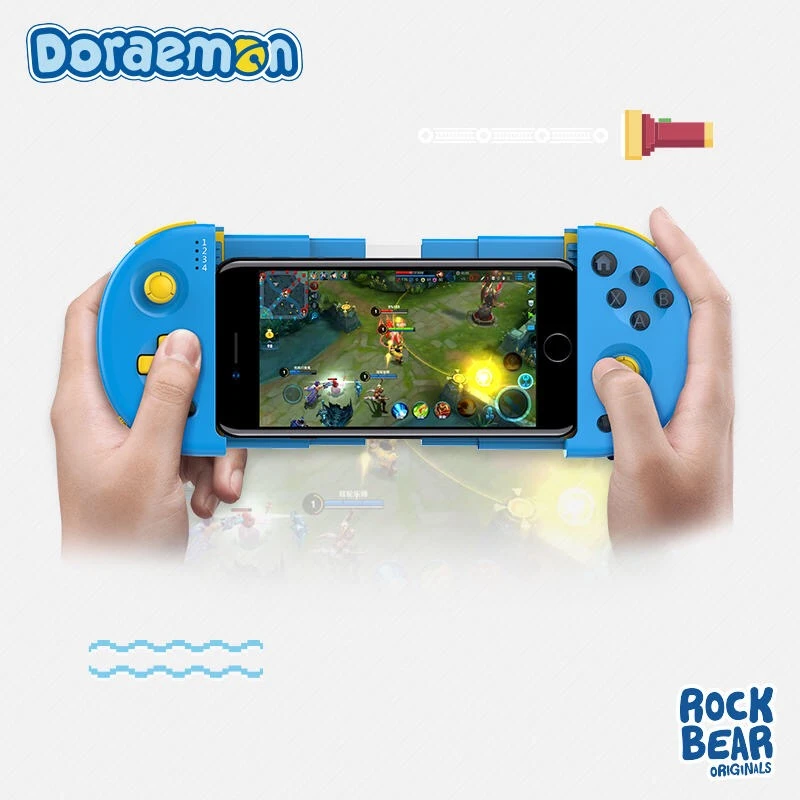 

Беспроводной игровой контроллер ROCK Doraemon, 50-й юбилейный выпуск, геймпад для Android, iPhone, с мультяшным роботом, котом, Bluetooth 4,0