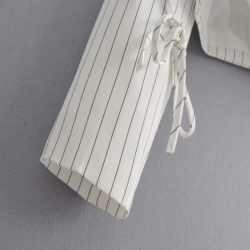 

2021 spring and autumn new style suit women's casual fashion thin short striped jacket