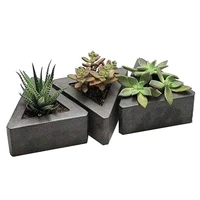 geometric shape silicone mold concrete molds flower succulents plants cement planter mold home decor