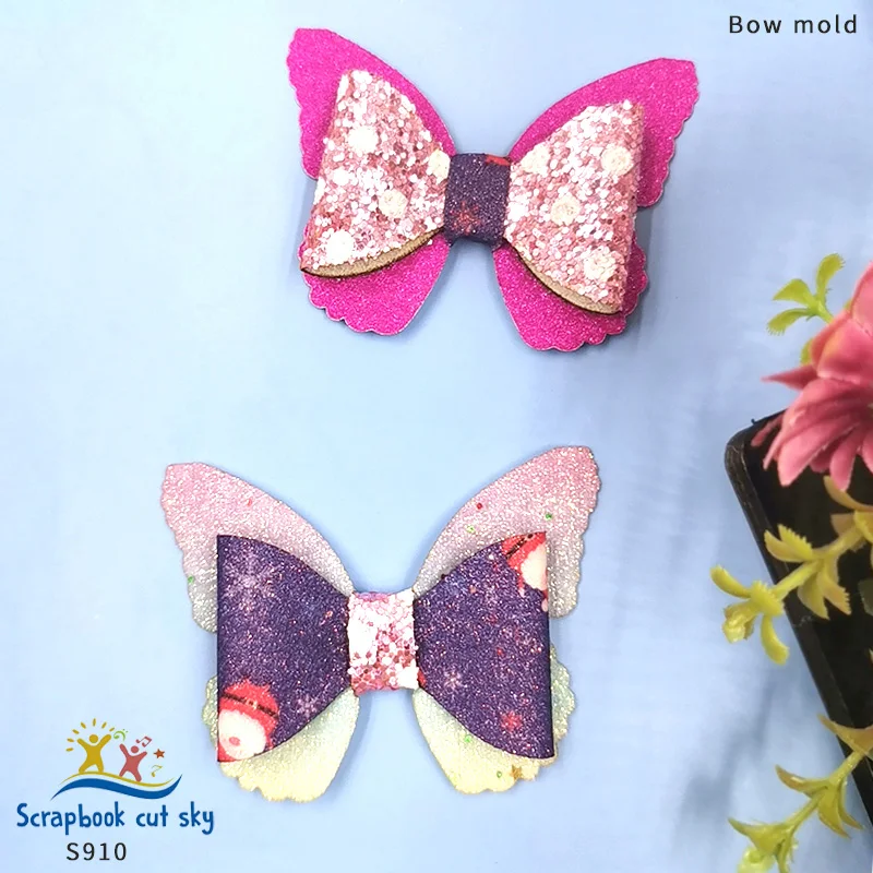 

Bow S910 Bowknot die-cut wooden mold scrapbook steel-wood mold