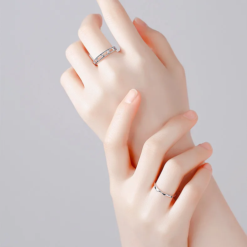 Кольца для влюбленных YIZIZAI кольцо с геометрическим рисунком женщин и мужчин