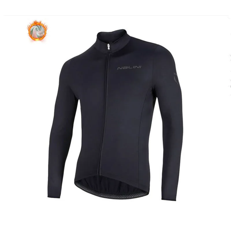 cycling jersey 2 Nalini2019 зимняя одежда с длинным рукавом для езды на велосипеде, теплая, сухая, дышащая Толстовка для мужчин, профессиональная спортивная одежда - Цвет: cycling jersey 2