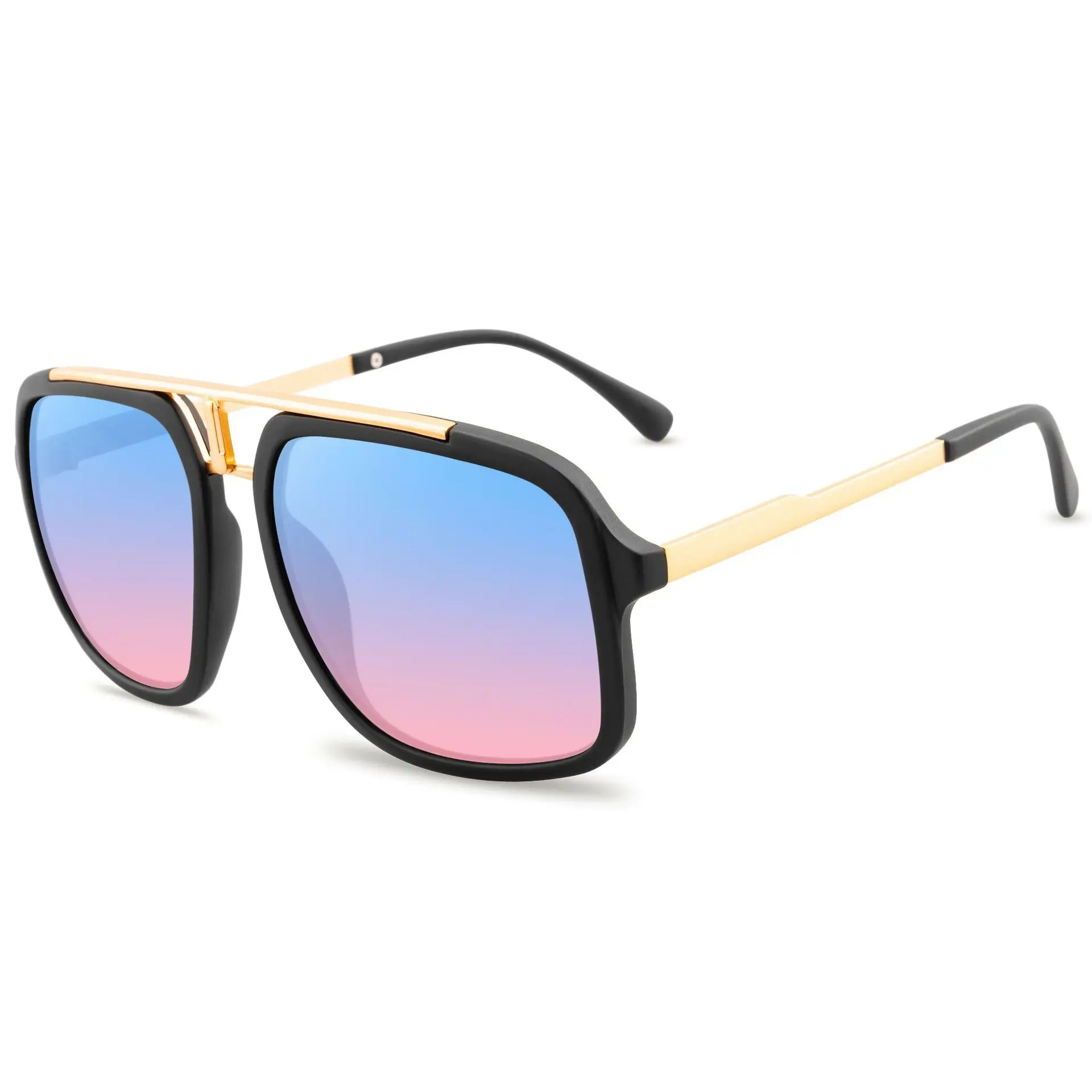 

Iron Man Square Sunglasses Trending Punk Sun Glasses For Men Vintage Metal Frame Retro Shades Gradient Eyeglasses Hot Selling