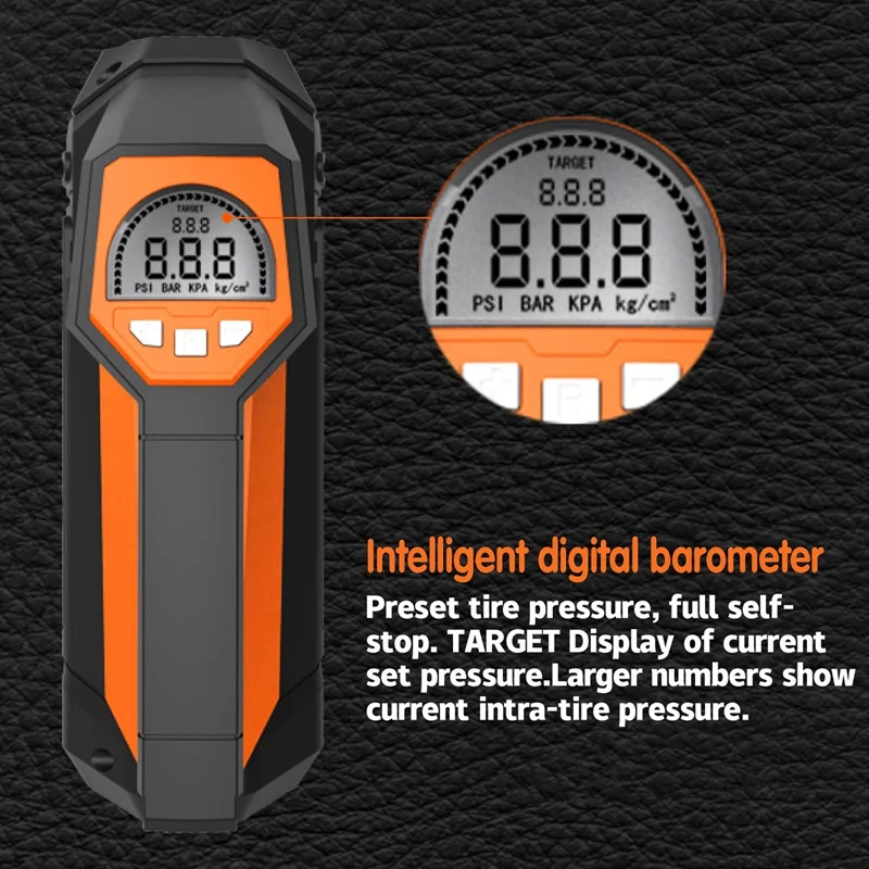 Comprar Compresor De Aire Portátil Para Coche, Bomba De Inflado De Neumáticos Digital, Manómetro De Presión De Neumáticos, Bola De Motocicleta, 120W, 35L/Min