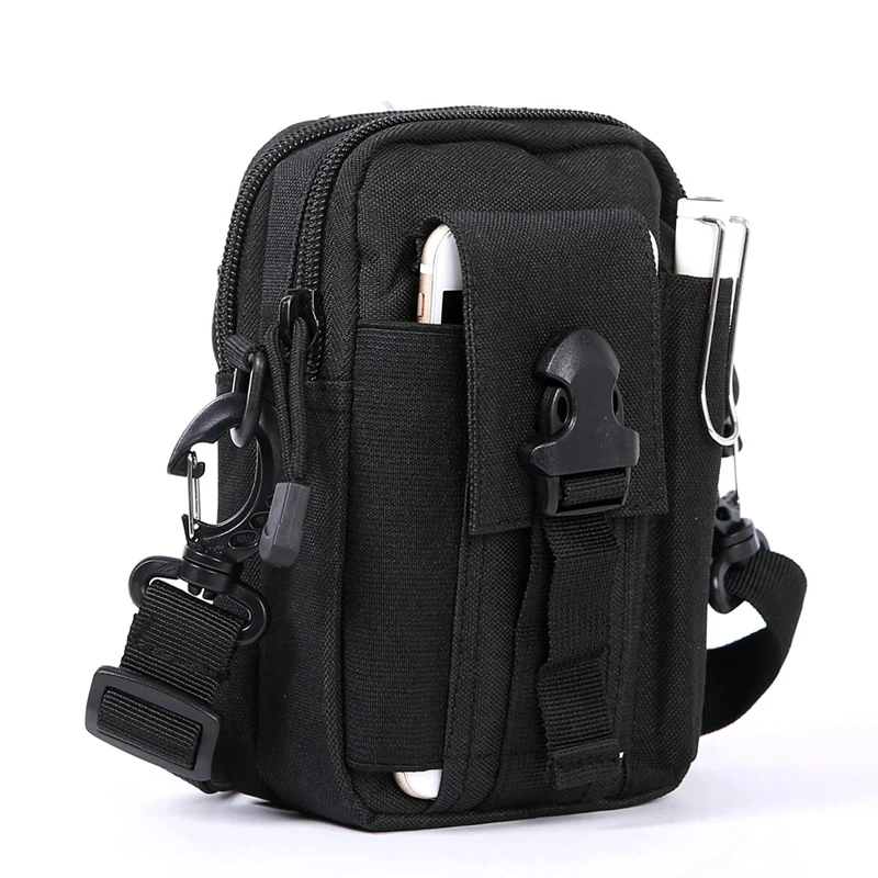 Tactical Pouch Multipurpose EDC Belt Bag Purse with Cell Phone Holster Holder Fits for iPhone Samsung Galaxy LG | Спорт и