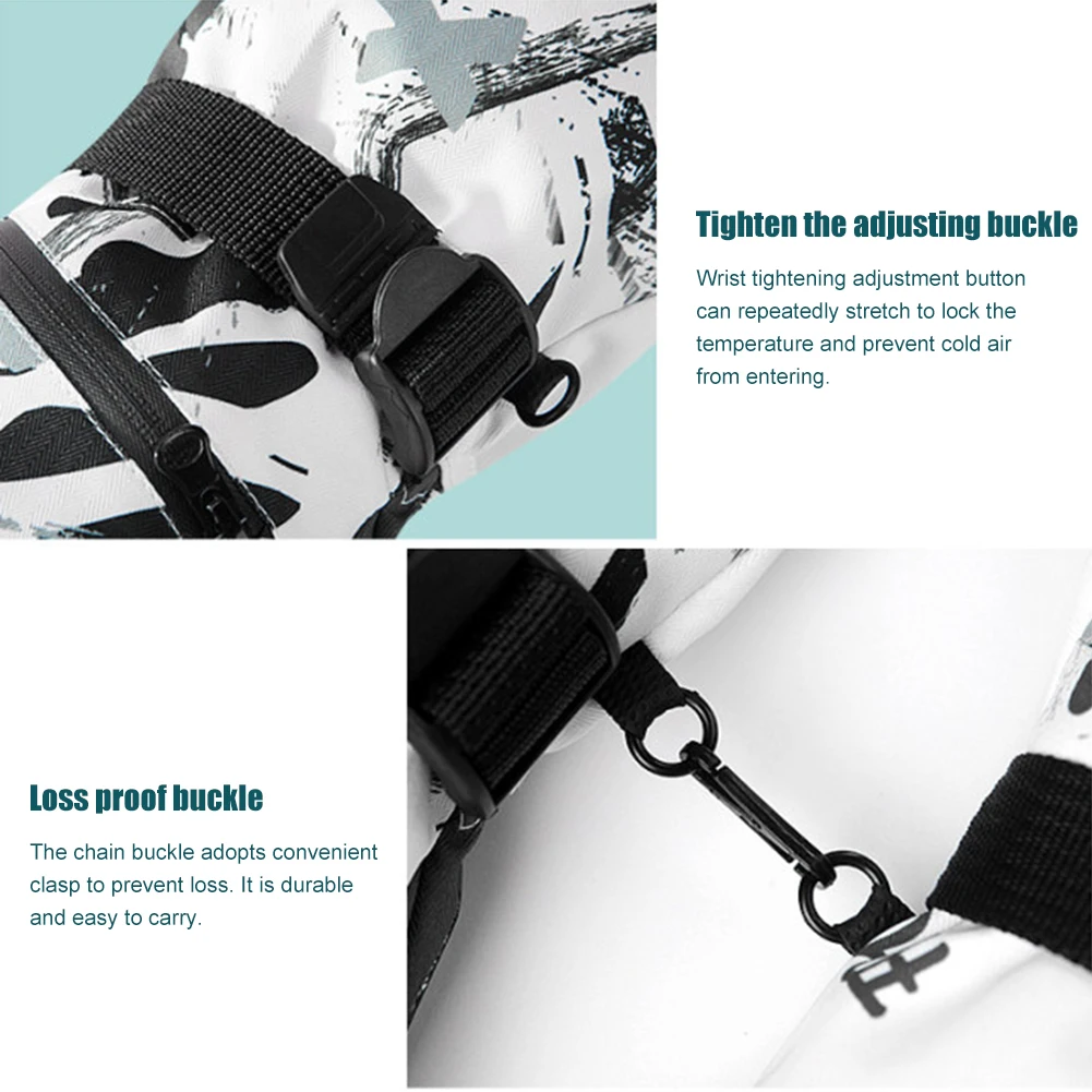 

Professional Ski Gloves Touch Screen Fleece Winter Warm Snowboard Gloves Thicken Waterproof Snowboard Ski Supplies