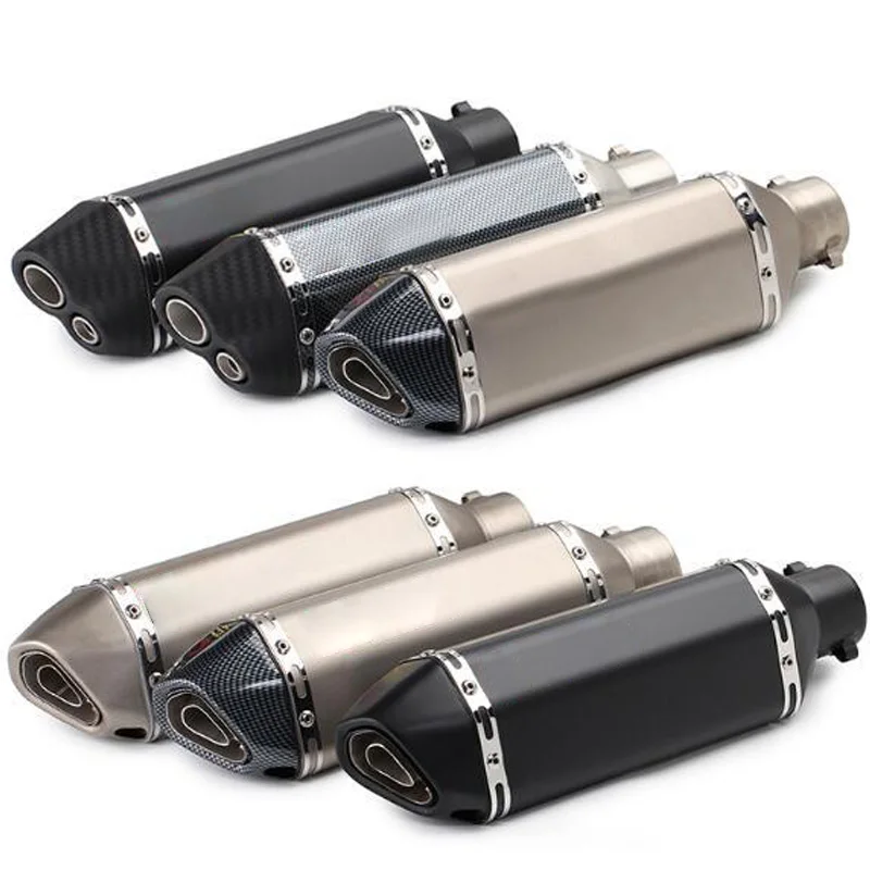 Купи 38-51MM Universal Exhaust motorcycle Escape Moto Muffler pipe DB killer ATV Scooter nmax duke 125 R3 pcx125 crf 230 gy6 tmax 500 за 2,142 рублей в магазине AliExpress