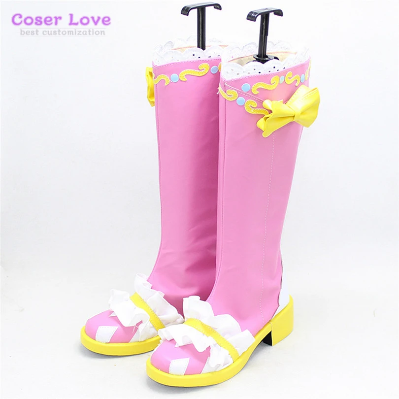

Aikatsu Friends! Yuuki Aine Cosplay Boots shoes Halloween Christmas party Shoes