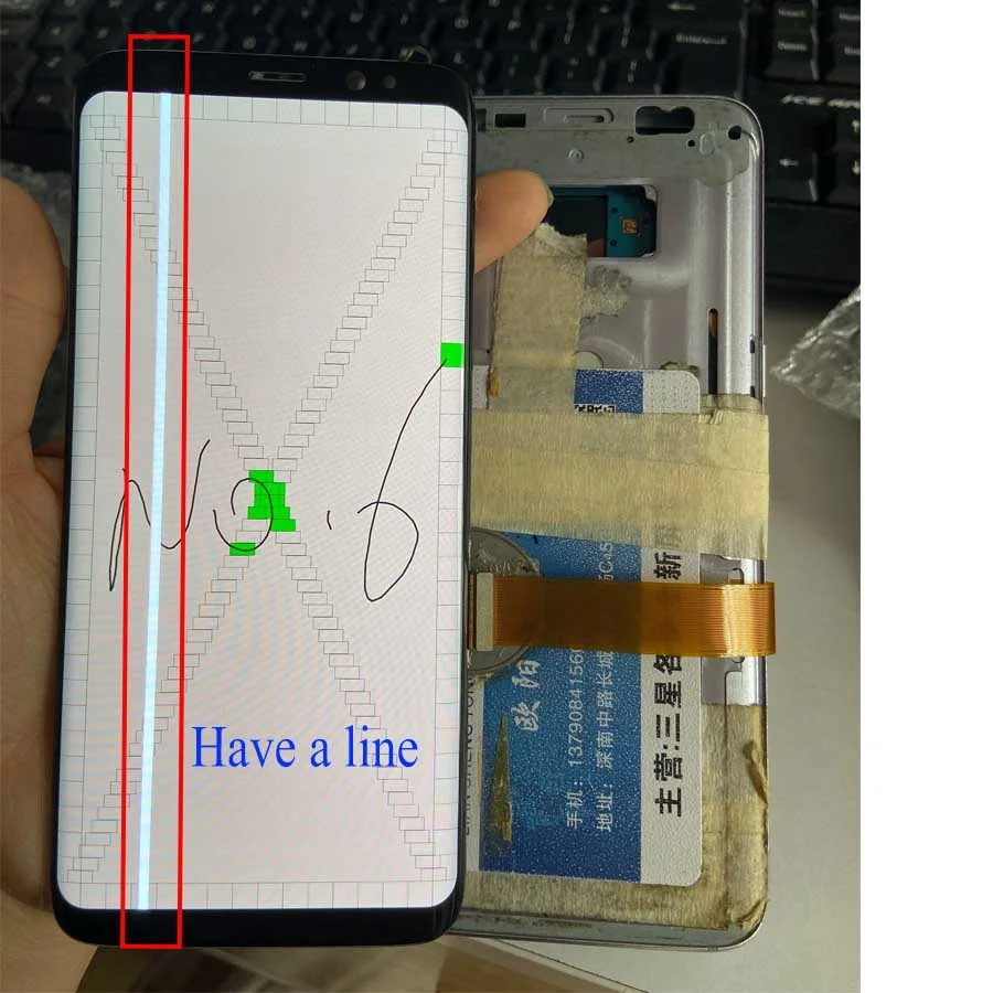 Для samsung S8 Plus, ЖК-экран для ремонта края, стекло, практика G955F, ЖК-дисплей для samsung S8 G950, разбитое стекло, точечный экран