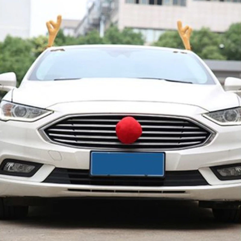 Рождественские украшения для оленьих рогов автомобильные рождественские набор
