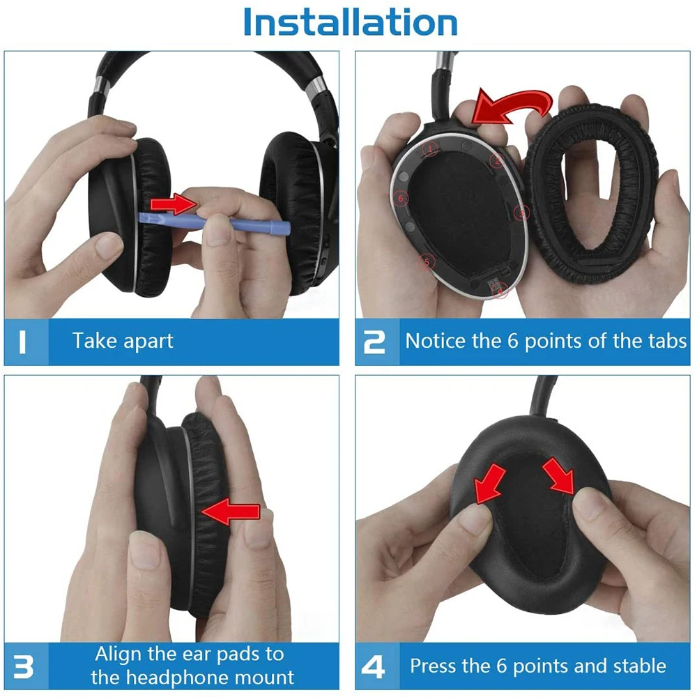 Сменные амбушюры для sennheiciser PXC 550 550-II Wireless MB 660 Series вкладыши наушников гарнитура