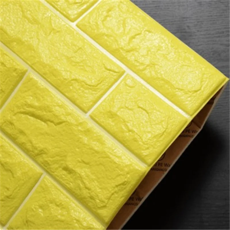 

3D Brick Wallpaper High Quality Waterproof XPE Foam for Living Room Bedroom DIY Self adhesive Wall Sticker Art Home Wall Decor