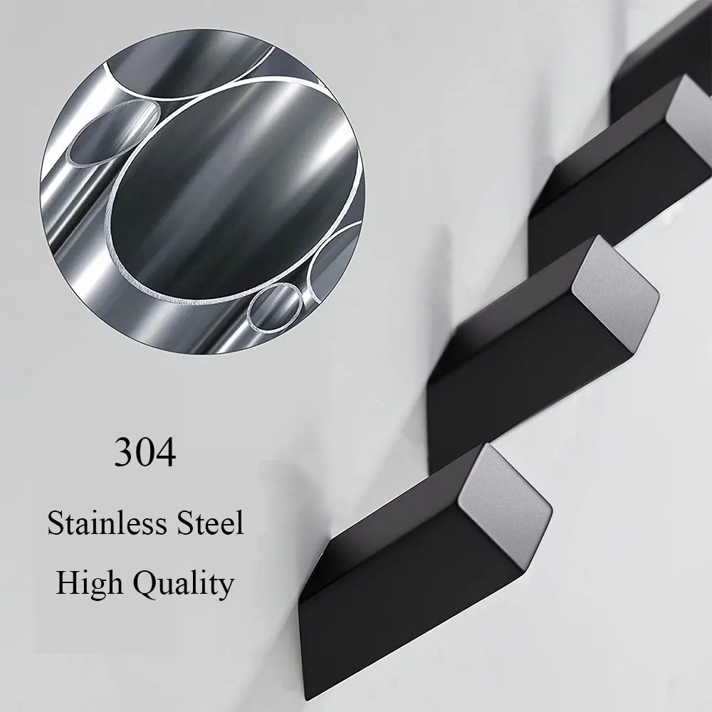 2/4 шт. черные крючки из нержавеющей стали 304 вешалка для одежды нержавеющие