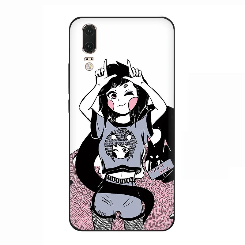 B10 EWAU Girly Pastel Witch Goth силиконовый телефон чехол для Huawei P8 P9 P10 P20 P30 Lite Mini Pro P Smart Z Plus - Цвет: B10
