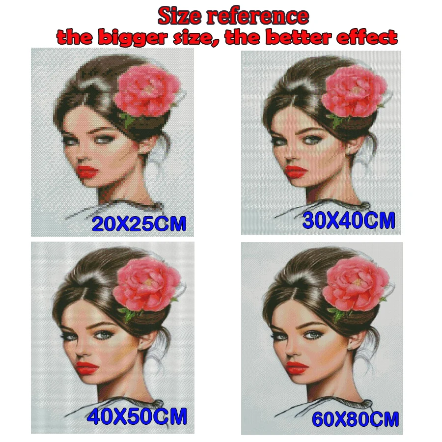 4 шт. квадратные и круглые алмазные картины | Дом сад