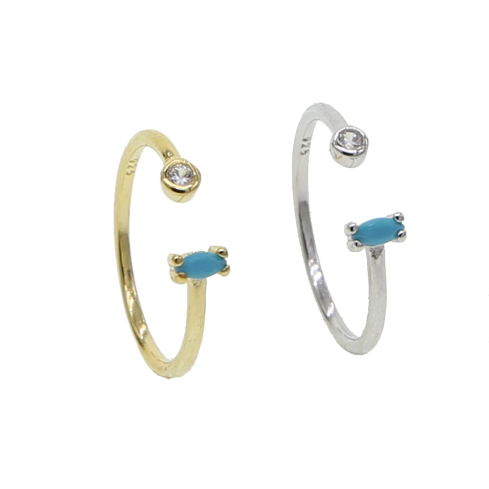 Классические простые женские кольца миди из стерлингового серебра 925 пробы с