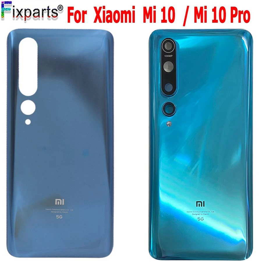 Новый 3D для Xiaomi mi 10 5G задней крышки батарейного отсека Дверь задняя стекло Корпус