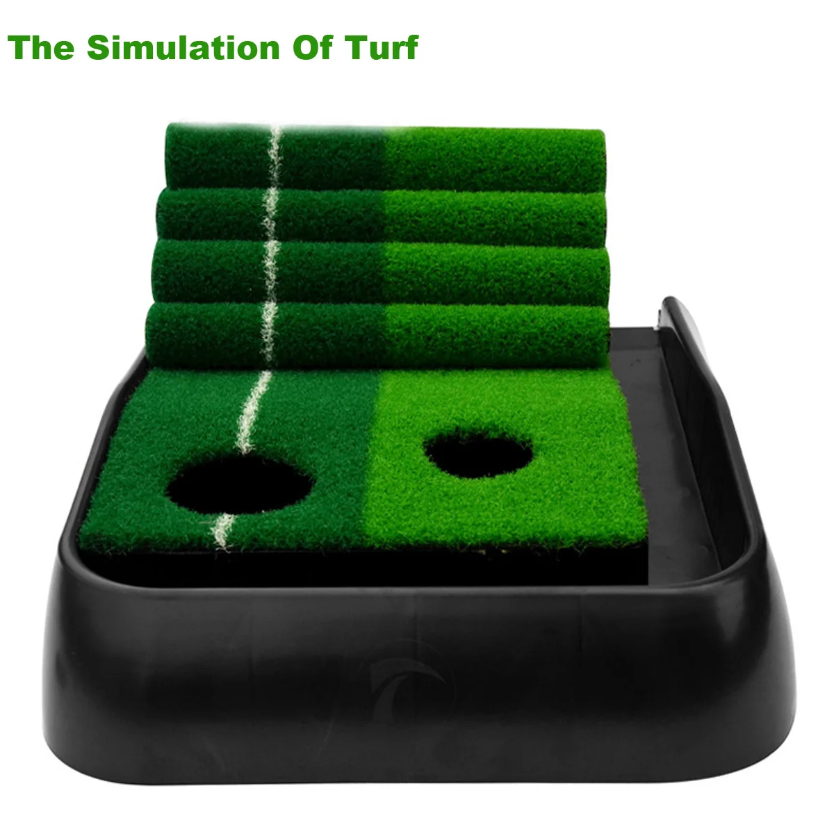 Satılık Kapalı Golf Atıcı Eğitmen Set Golf Uygulama Mat Koyarak Golf Yeşil Eğitmen Chippin Sürüş Isabet Sentetik Golf çim 3 Metre