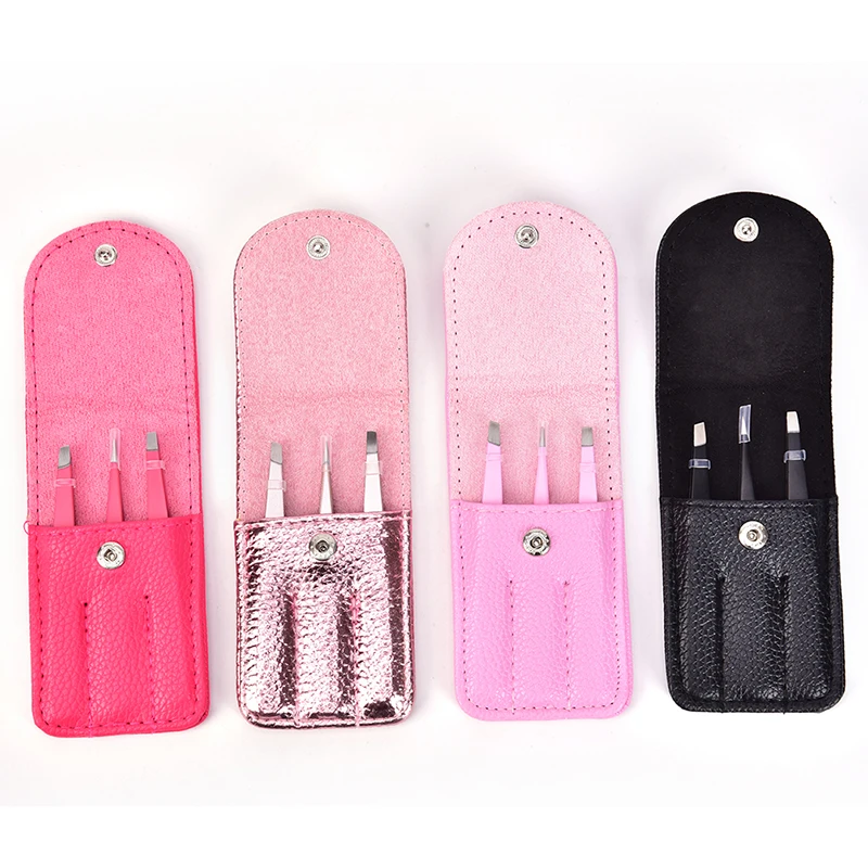 3 шт./компл. Нержавеющая сталь для бровей Пинцет из нержавеющей стали волосы