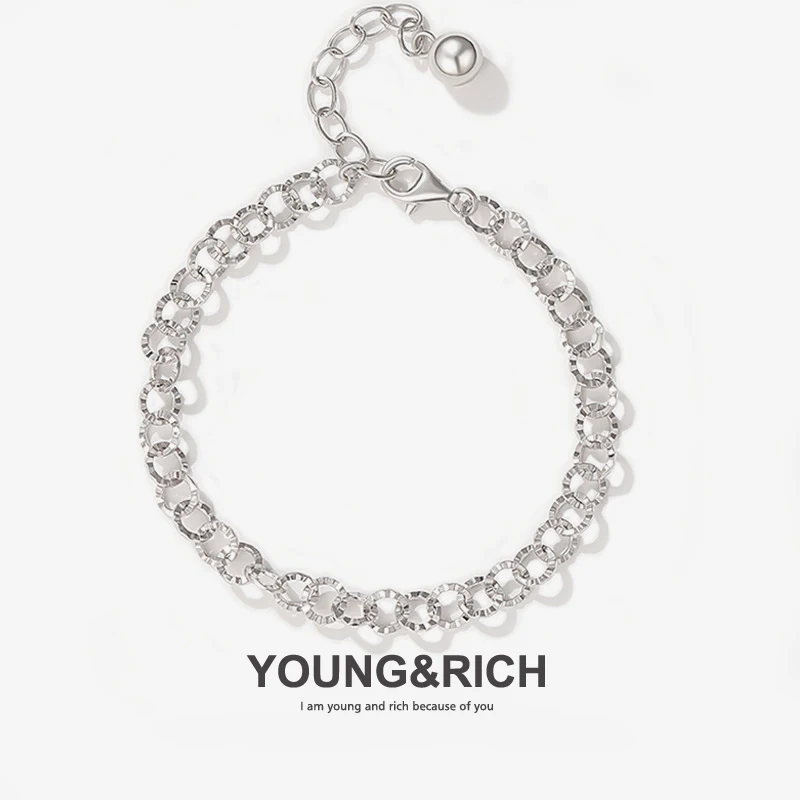 

Женский браслет-цепочка YOUNG & RICH из серебра 925 пробы