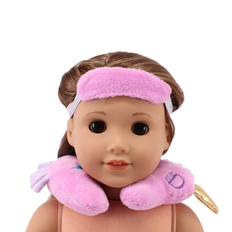 Кукла U-образная подушка + маска для глаз 18 дюймов американская и 43 см