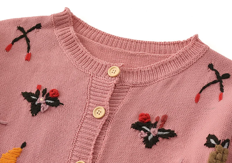 

2021 Spring Autumn Embroidery Women Cardigan Japan Style Tops Loose Casual Knit Long Sleeve All-Matching Mori Girl Style Sweater