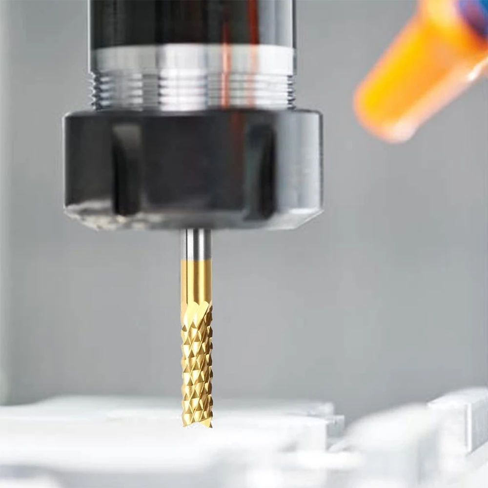 Набор твердосплавных фрез с титановым покрытием 10 шт. 0 8 3 17 мм фрезерный станок