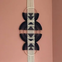 boho decor macrame wall hanging cotton woven creative round tapestry mandala restaurant headboard combination wall tapestry