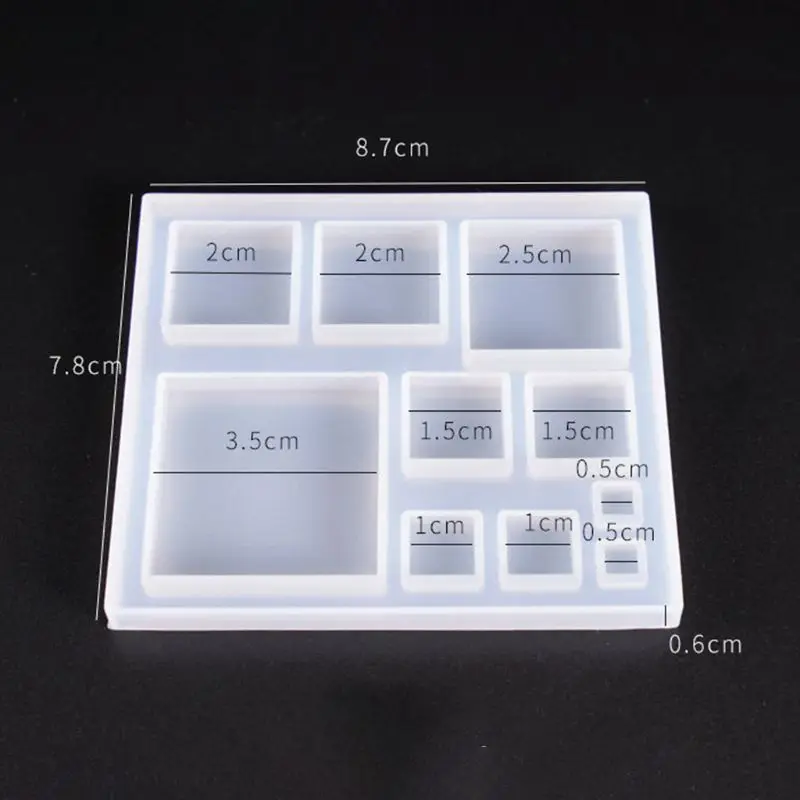 Silicone Molds Snowflake Square Jewelry Mold DIY Jewellery Making Accessories UV Resin Tool | Украшения и аксессуары